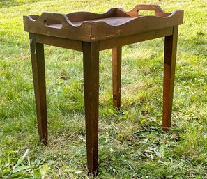 A Vintage Pine Tray Top Table