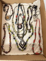 Estate Jewelry Find - Very Nice Styles In This Collection Of Chico's Fashionable Necklaces