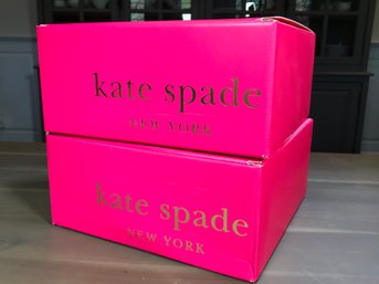 $139 Each - Two Brand New KATE SPADE China Settings - Larabee Road Platinum - Five (5) Pieces In Each Box