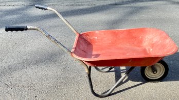 Vintage Metal Wheelbarrow 24'X  32' X 26