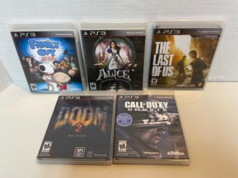 PS3, Five Games.