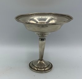 Vintage Sterling Weighted Pedestal Compote