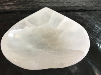 Selenite Crystal Bowl, 7 Oz, 3 1/2 Inch , By. 3 1/2inch