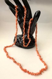 Coral Chips Bead Necklace