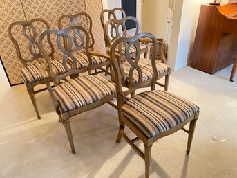 Set Of Six Vintage Dinning Room Chairs.