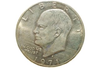 1971-S Commemorative  Eisenhower 40 Percent Silver Dollar