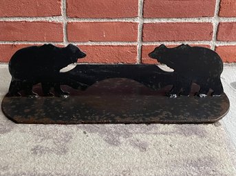 Bear Figural Iron Boot Scraper