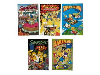 Collection Of Five Simpsons Comic Books / Graphic Novels