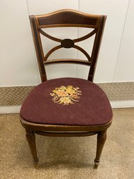Thonet Needlepoint Seat Side Chair
