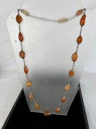 Antique Red Agate Necklace