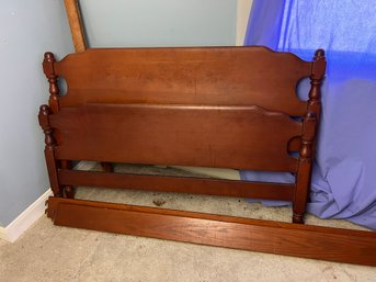 Vintage Wooden Full Size Bed Frame