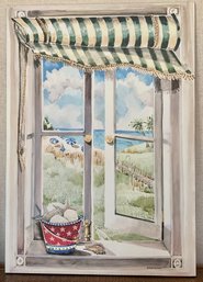 STUPELL INDUSTRIES R.I. KRISTY EDWARDS Beach Window Art