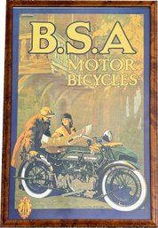 A VIntage BSA Motorcycle Print