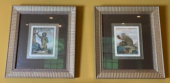 Two Framed Monkey Prints