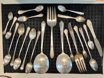 Silverplate Serving Spoons And Misc Table Pieces