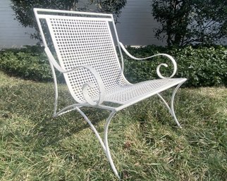 MCM Low Steel Outdoor Lounge Chair