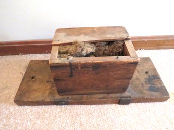 Antique I Bemis Wood Cotton Box