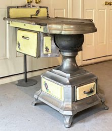 An Early 20th Century Belgian Enamel And Aluminum Cookstove