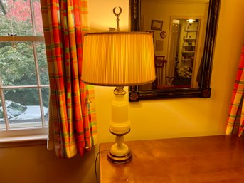 1970s Opaque Glass Table Lamp