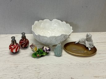 A Mixed Ceramics Lot - Coalport, Limoges & More