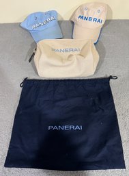 Lot Of Panerai Items Including Two Hats & Shaving Kit