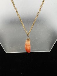 Red Agate Pendant Necklace