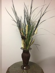 Rattan Vase Flower Arrangement