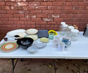 Lots Of Plates, Jars, Mugs, Bowls And More!