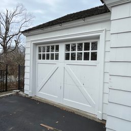 An 8 X 7 Wood Garage Door - Wayne Dalton Brand - With Opener