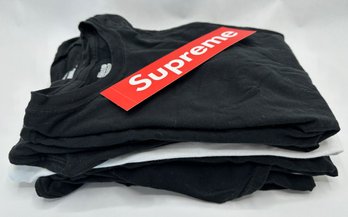 6 Supreme Hanes 100 Percent Cotton T-Shirts, Size Small, Some New, Some Lightly Used