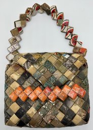 Vintage Tramp Art Bag Made From Cigarette Packs (Appraised For $300)