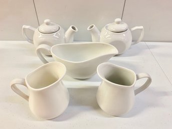 White Kitchen Porcelain Lot (5)