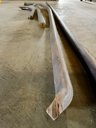 Hand Carved Curved Staircase Handrails - Black Walnut