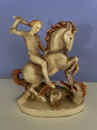 Vintage 7 Goebel Hummel Figurine St. George Slaying The Dragon