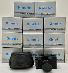 12 New In Box Kinetic 35mm Cameras With Cases
