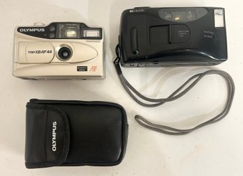 Lot Of 2 Cameras - Ricoh Shotmaster & Olympus Trip W/ Case