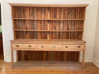 Large Country Pine Hutch