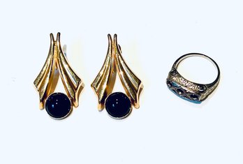 PR Of 14K Earrings & 18 K Ring Setting