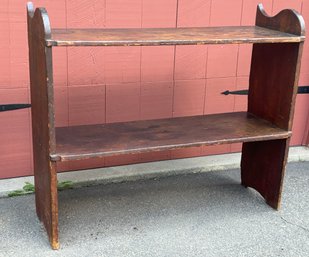 American Primitive Four Board Pine Bucket Bench - Circa 1800's