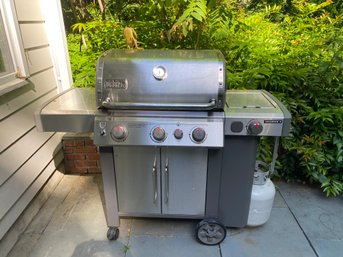 A Weber Genesis II GS4 High Performance 4-Burner Propane Gas Grill Stainless Steel