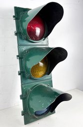 An Authentic Painted Aluminum Stop Light