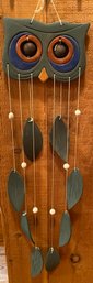 Pottery Owl Wind Chime