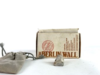 'The Berlin Wall' Fragment With Documentation And Box