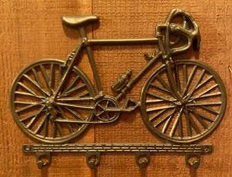 Brass Bicycle Key Rack