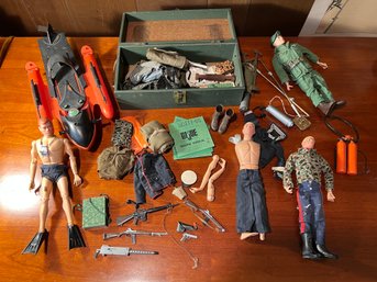 Large Group Of Vintage GI Joe Figurines & Accessories