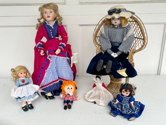 Collection Of Dolls - Marie Osmond, Madame Alexander, Raggedy Ann And More