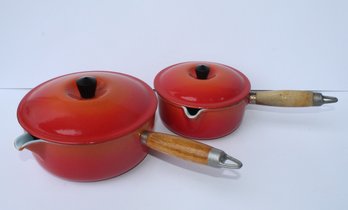 2 Le Creuset  Covered Pots