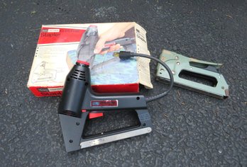 Sears Craftsman Electric Stapler #68243 And Hand Staple Gun