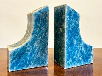 A Pair Of Vintage Alabaster Bookends