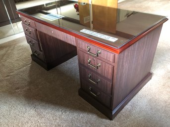 Glass Top Office Desk